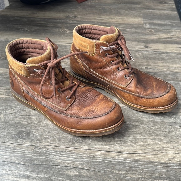 North Face Men’s Leather Waterproof boots!! - Picture 1 of 5